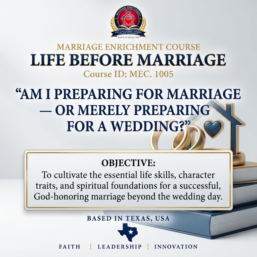 MEC 1005 — Life Before Marriage