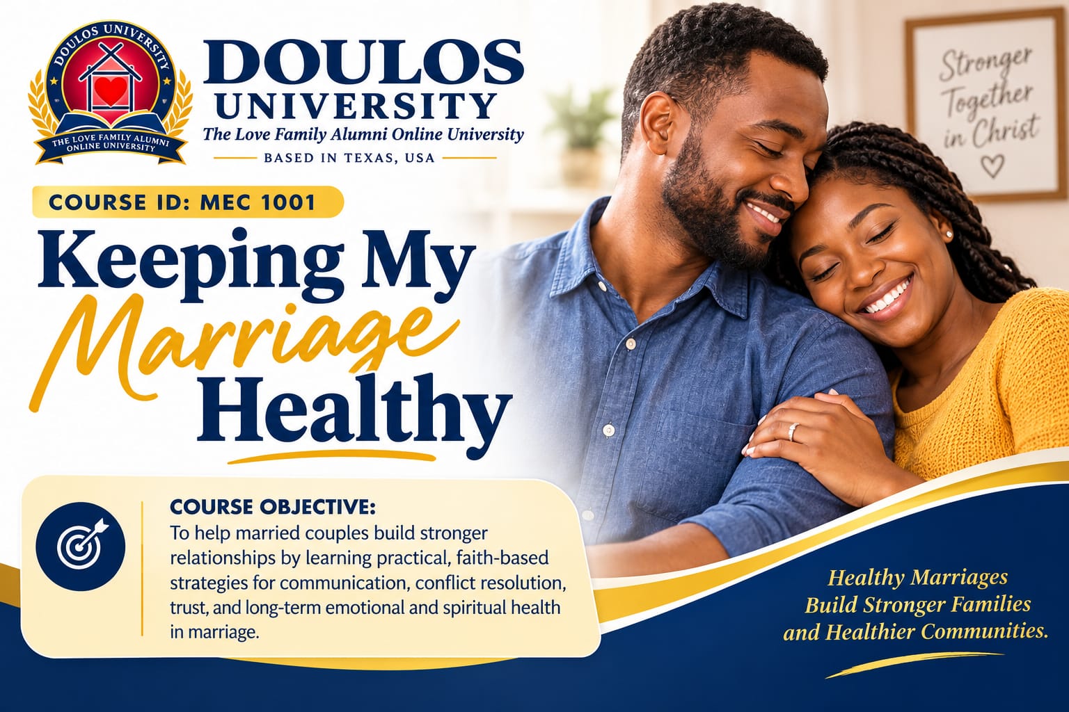 MEC 1001 — Keeping My Marriage Healthy