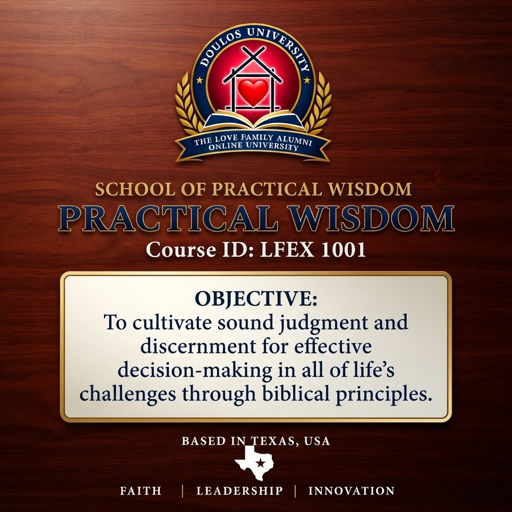 LFEX 1001 — Practical Wisdom