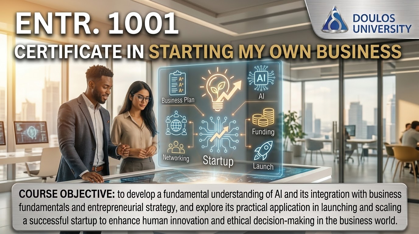 ENTR 1001 — Certificate in Starting My Business