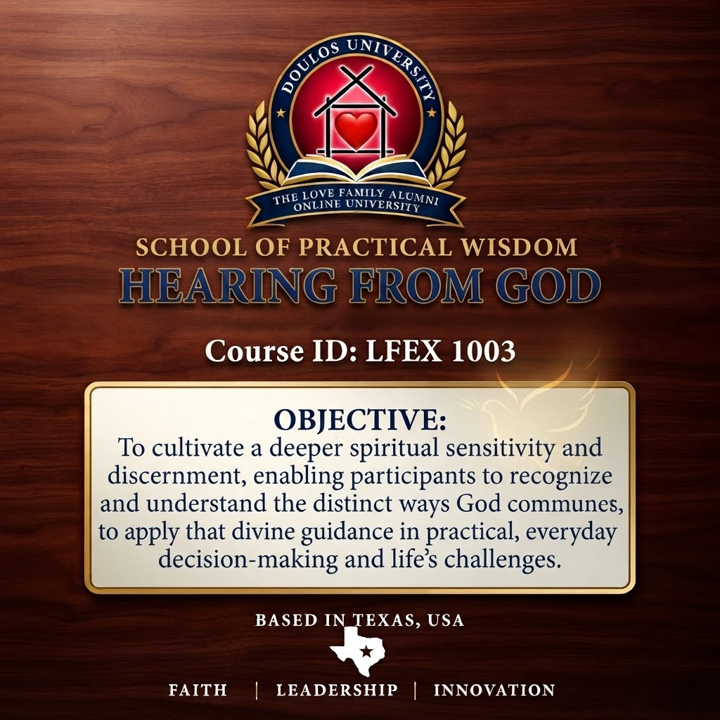 LFEX 1003 — Hearing from God
