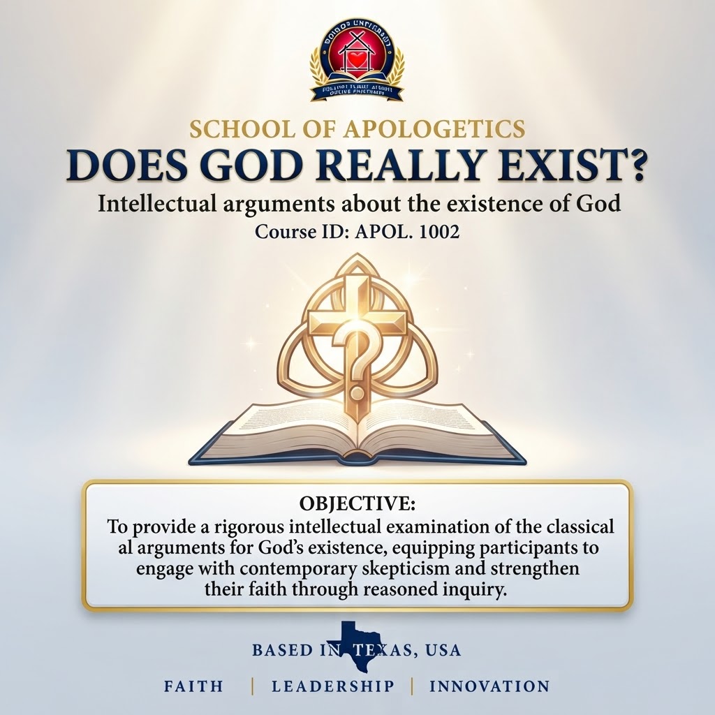 APOL.1002 — Does God Really Exist? Intellectual Arguments About the Existence of God